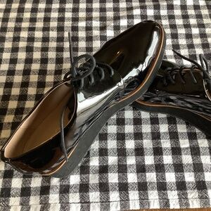 Aldo Glossy Black Loafers